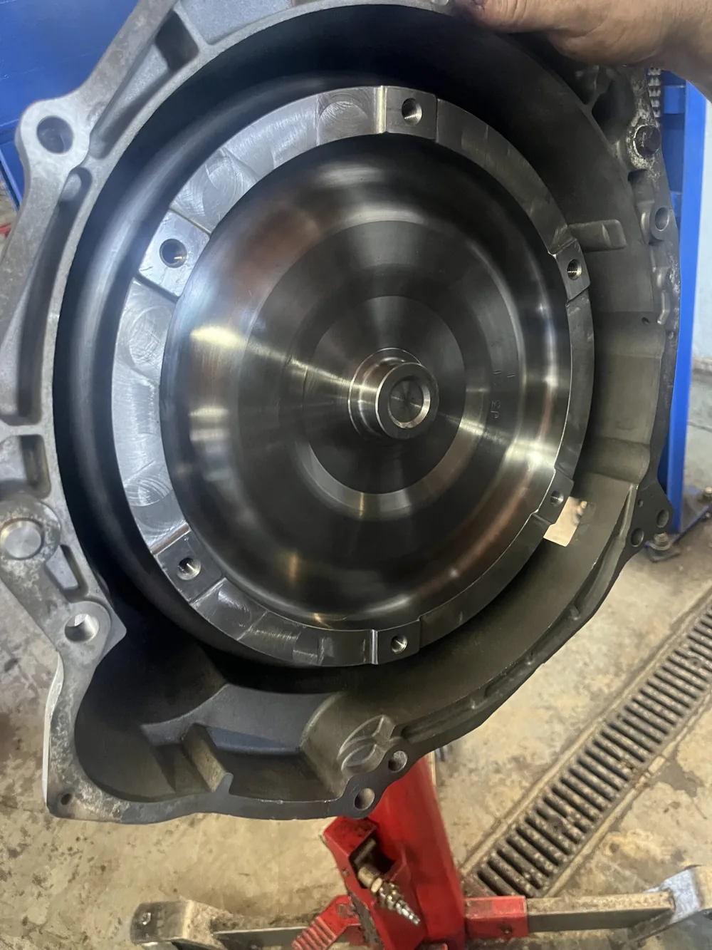 Performance torque converter installed in a transmission at Arizona's Reliable Transmissions